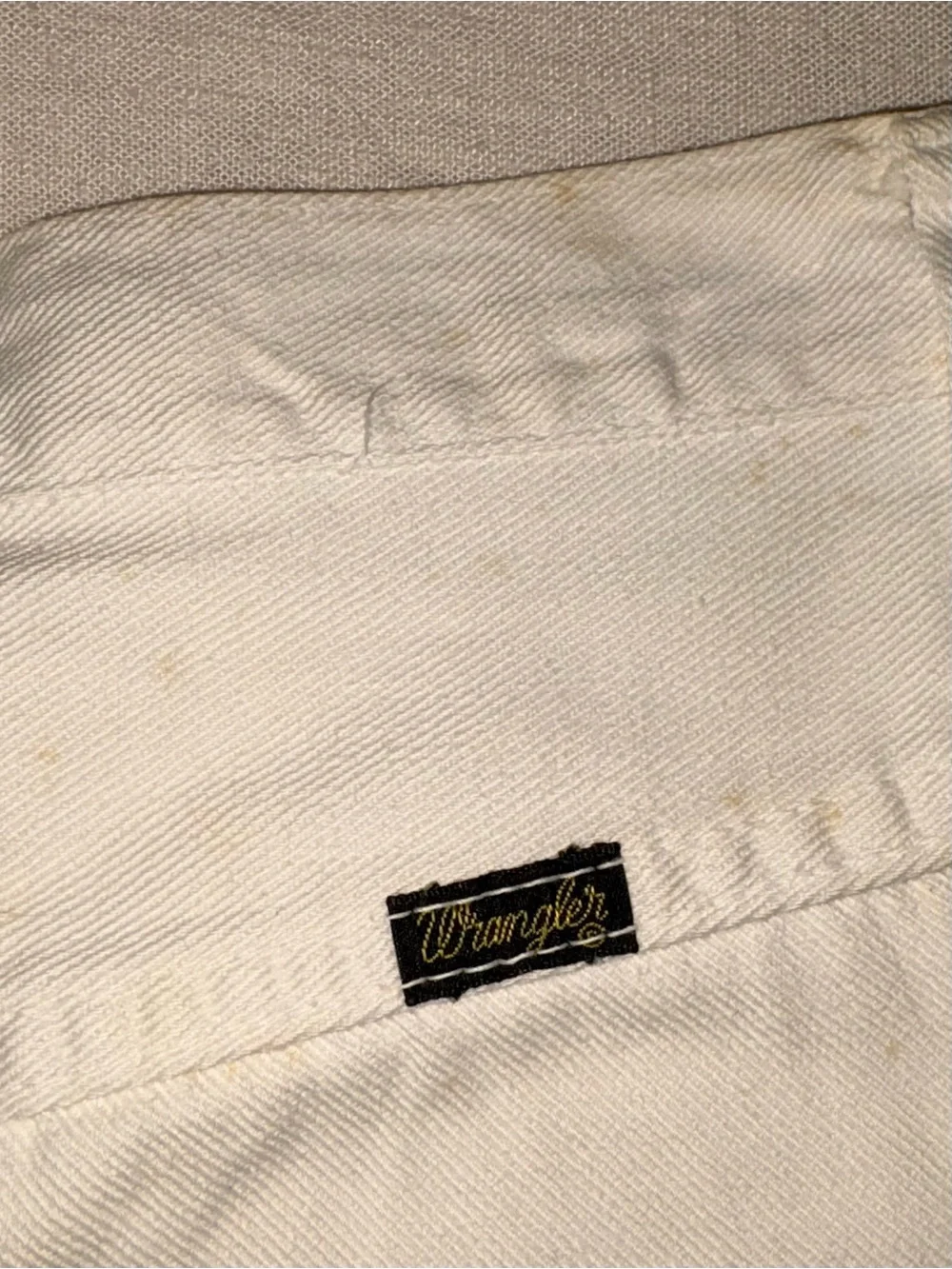 Wrangler white flared